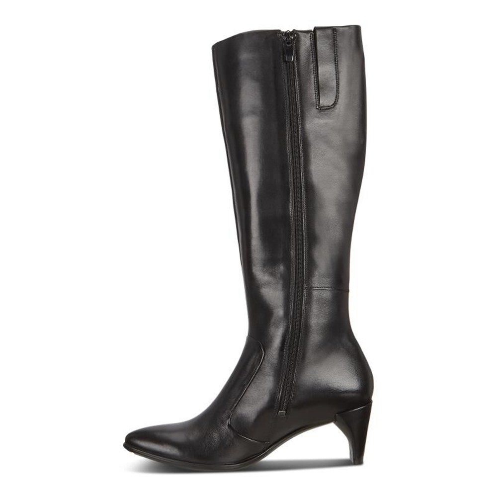 Botas Mujer - ECCO Shape 45 High-Cut Pointy Sleek 2.0 - Negros - HIM148392